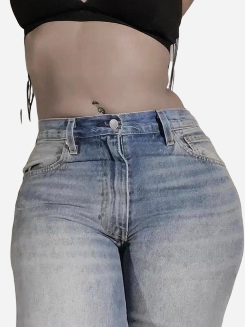 LEVIS 555 blue Straight-Leg jeans